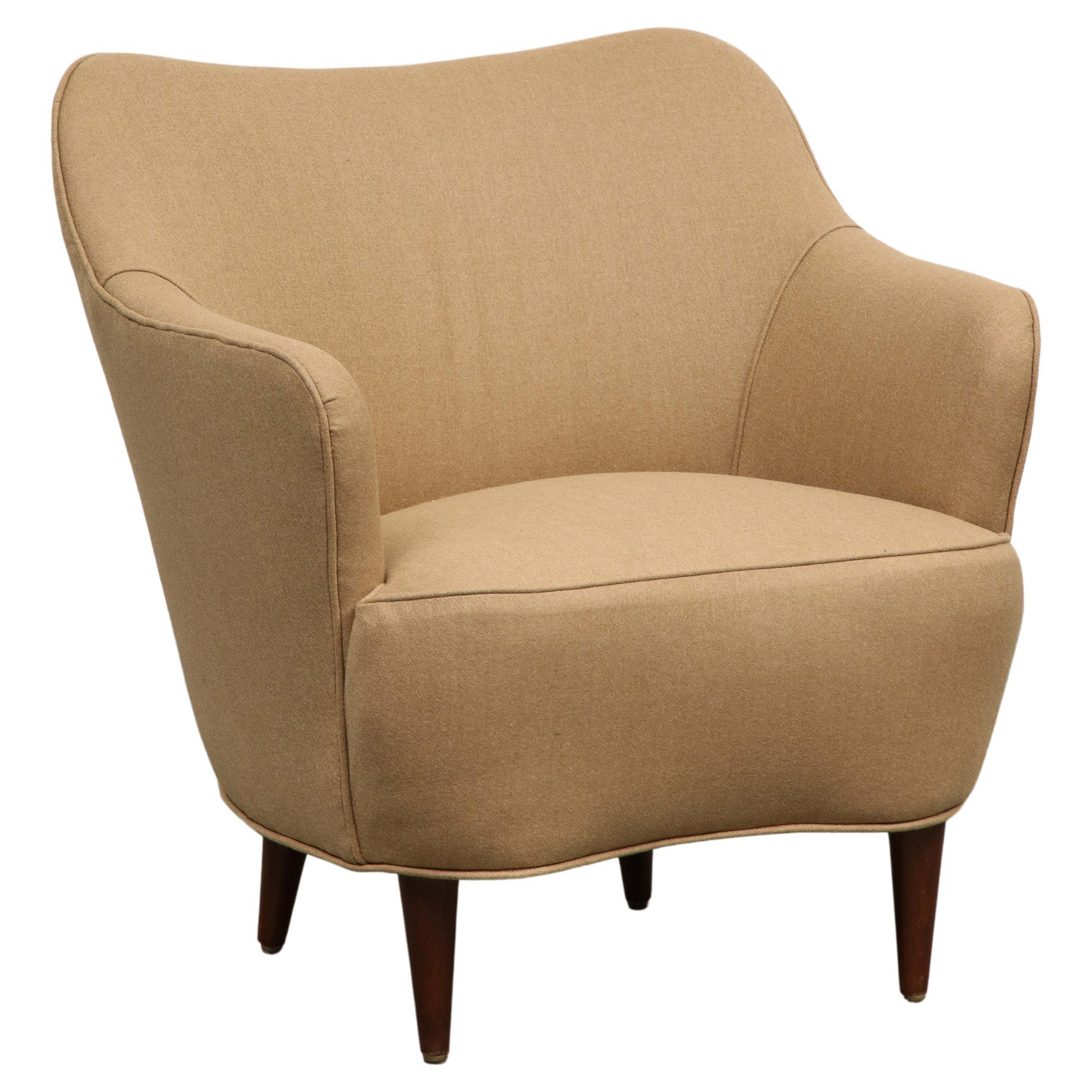 Midcentury Italian Armchair by Gio Ponti for Casa e Giardino, 1950s