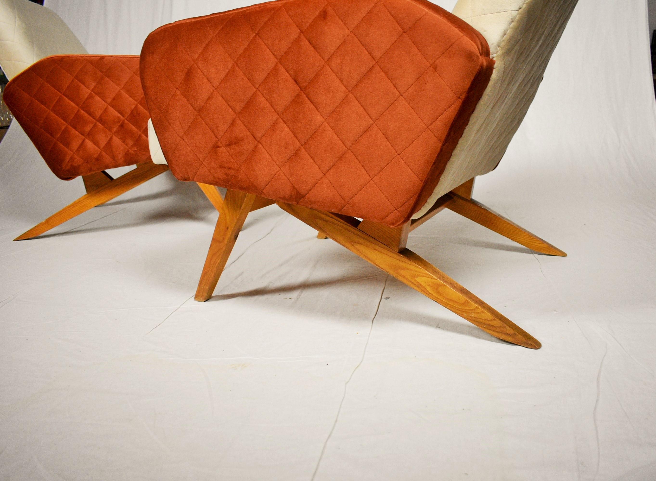 Fauteuils italiens du milieu du siècle dernier, 1965 Bon état - En vente à Praha, CZ