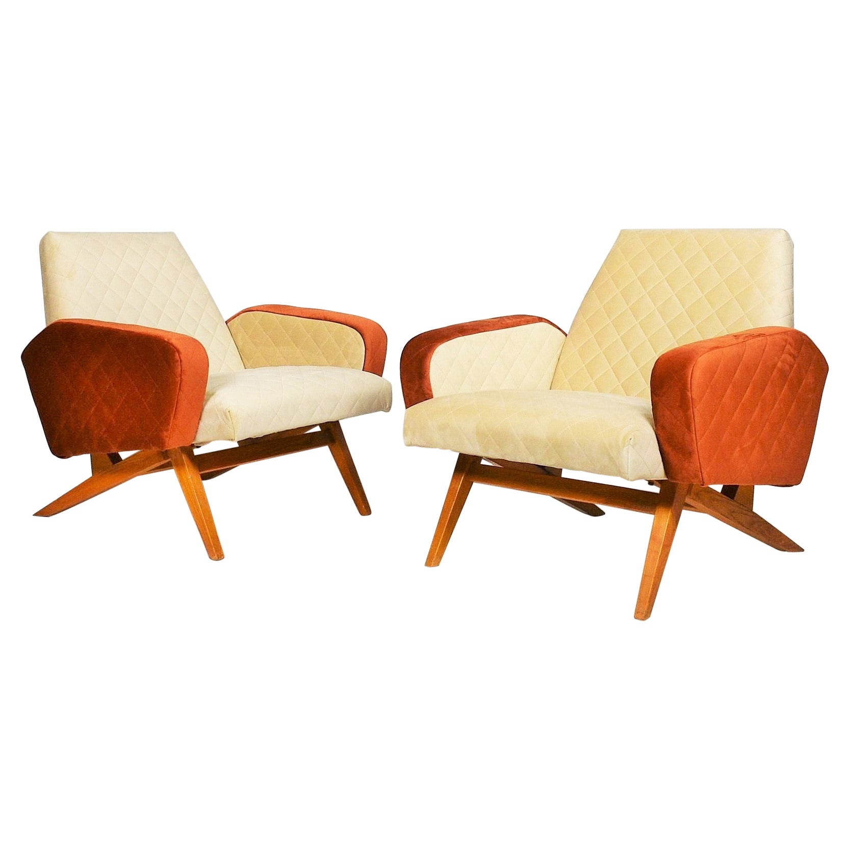Fauteuils italiens du milieu du siècle dernier, 1965