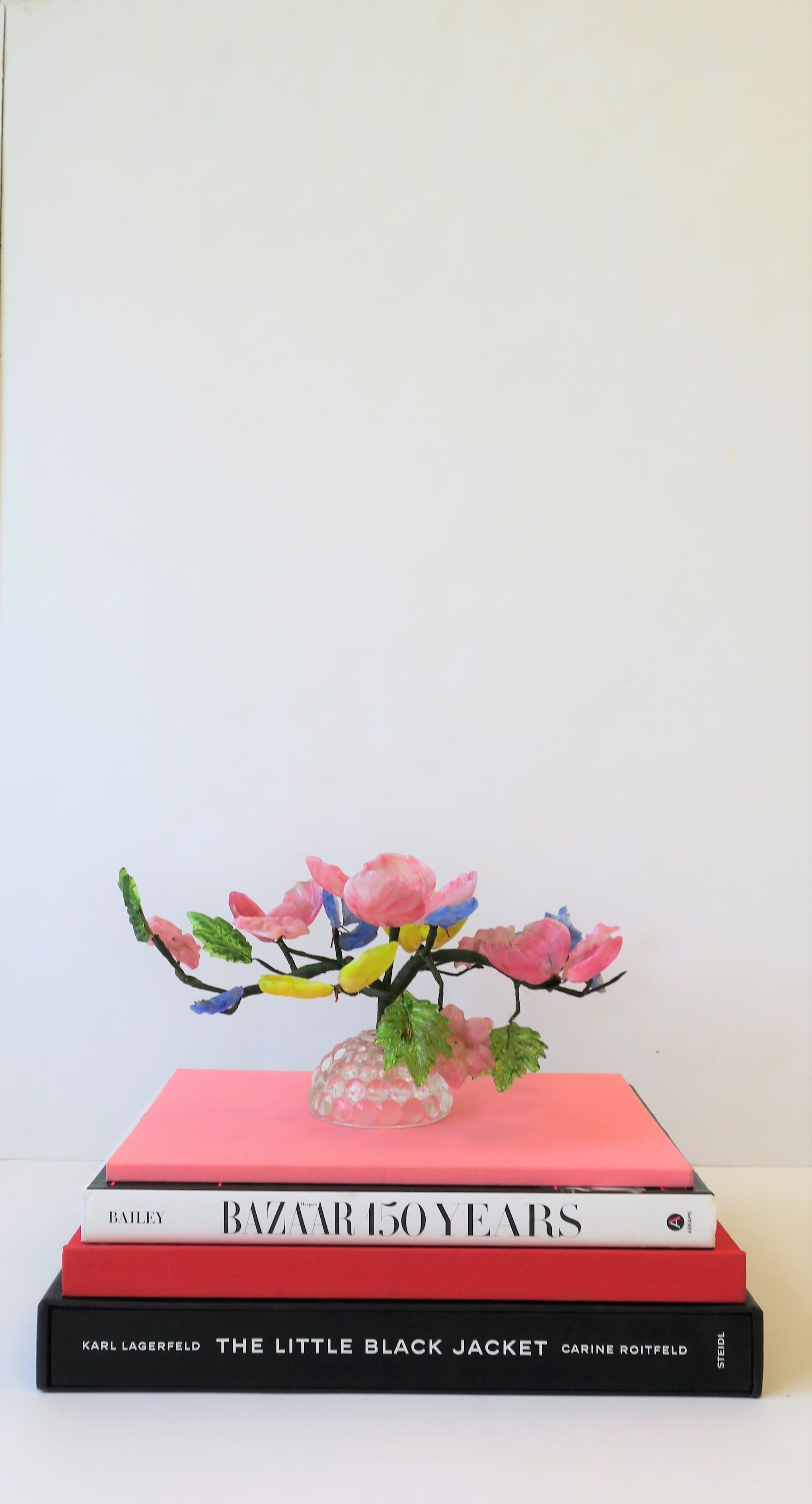 Midcentury Italian Art Glass Floral Arrangment Sculpture Piece 4