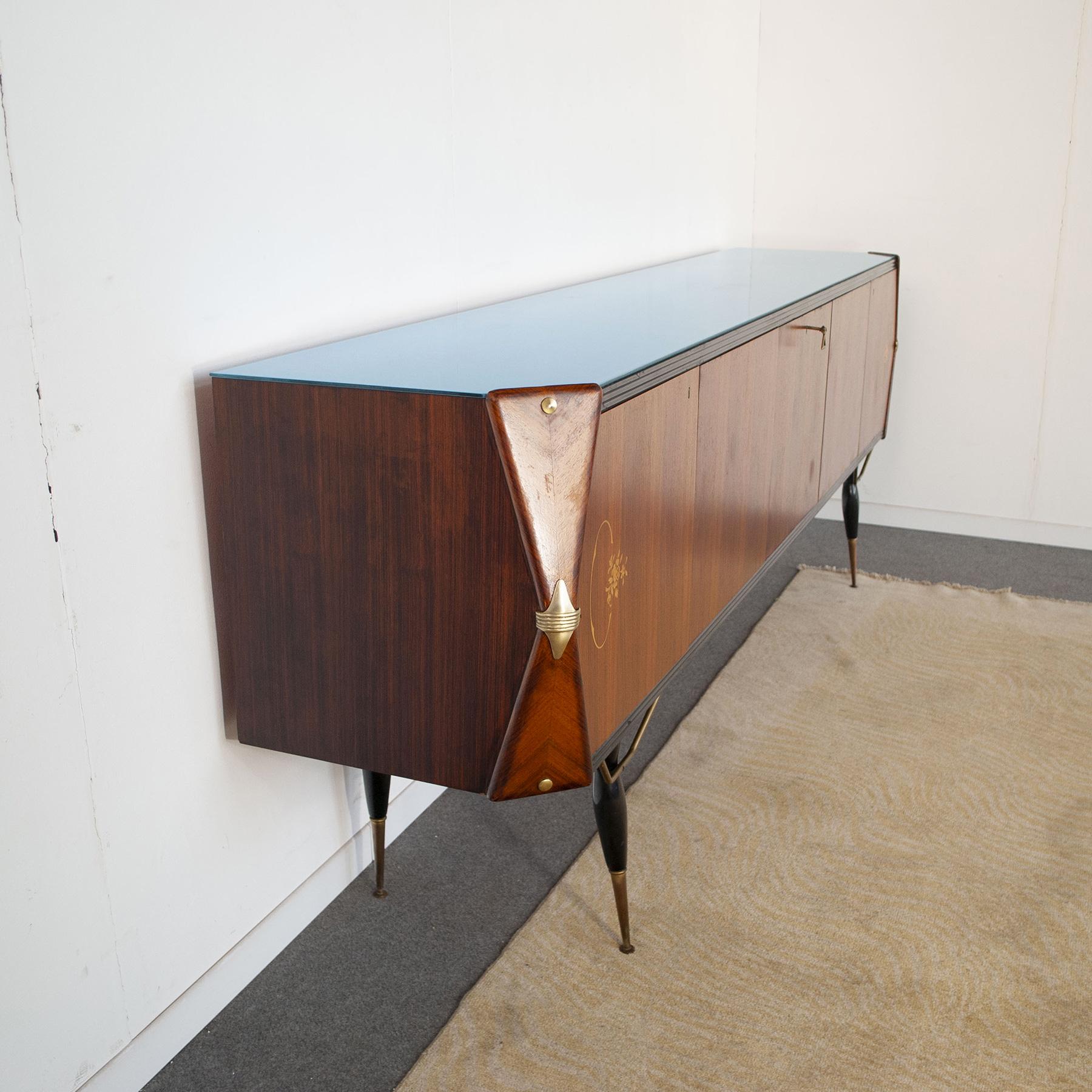 Mid-20th Century Midcentury Italian Bar Cabinet Late Fifties For Sale