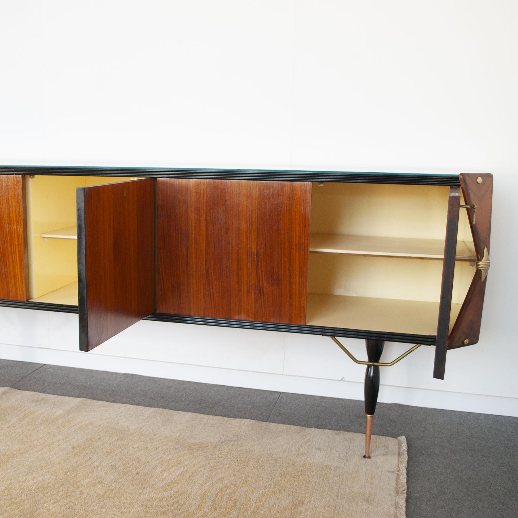 Midcentury Italian Bar Cabinet Late Fifties For Sale 2