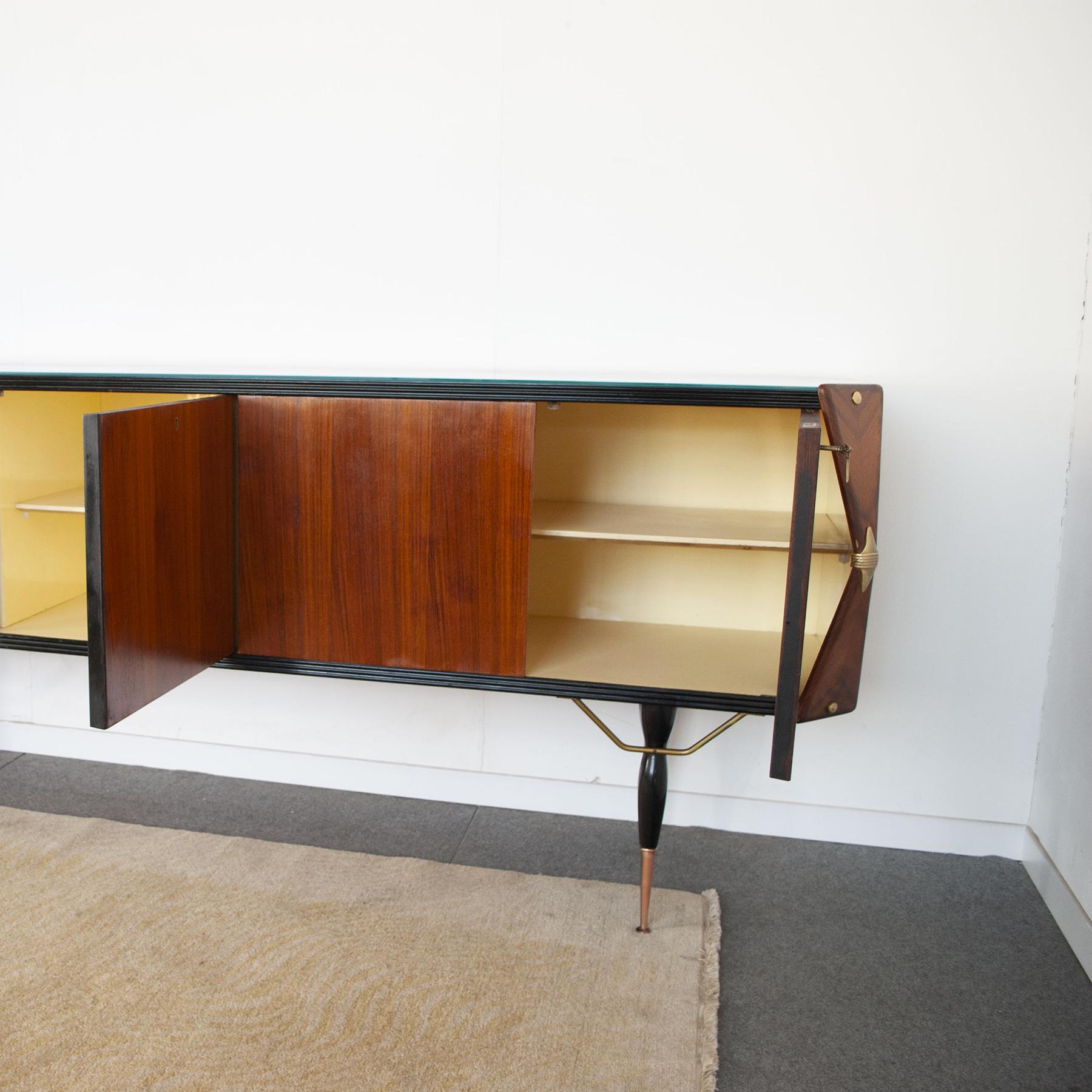 Midcentury Italian Bar Cabinet Late Fifties For Sale 3