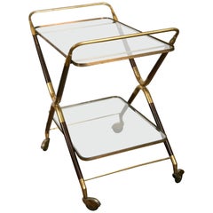 Midcentury Italian Bar Cart by Cesare Lacca