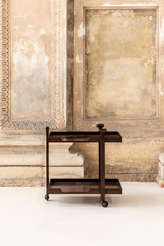 Midcentury Italian Bar Cart Model "Cr20" by Franco Albini for Poggi, 1958