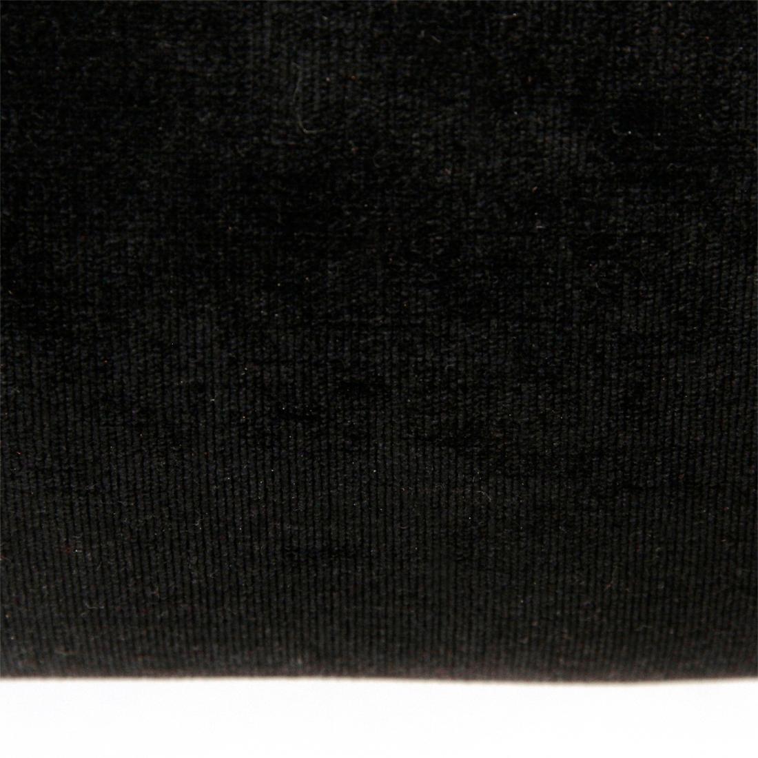 Midcentury Italian Black Velvet Armchair, 1950s 4