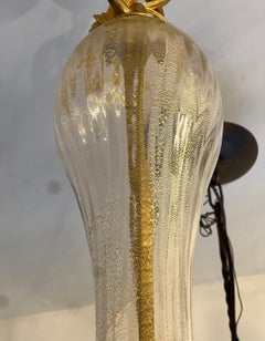 Midcentury Italian Blown Glass Light Fixture