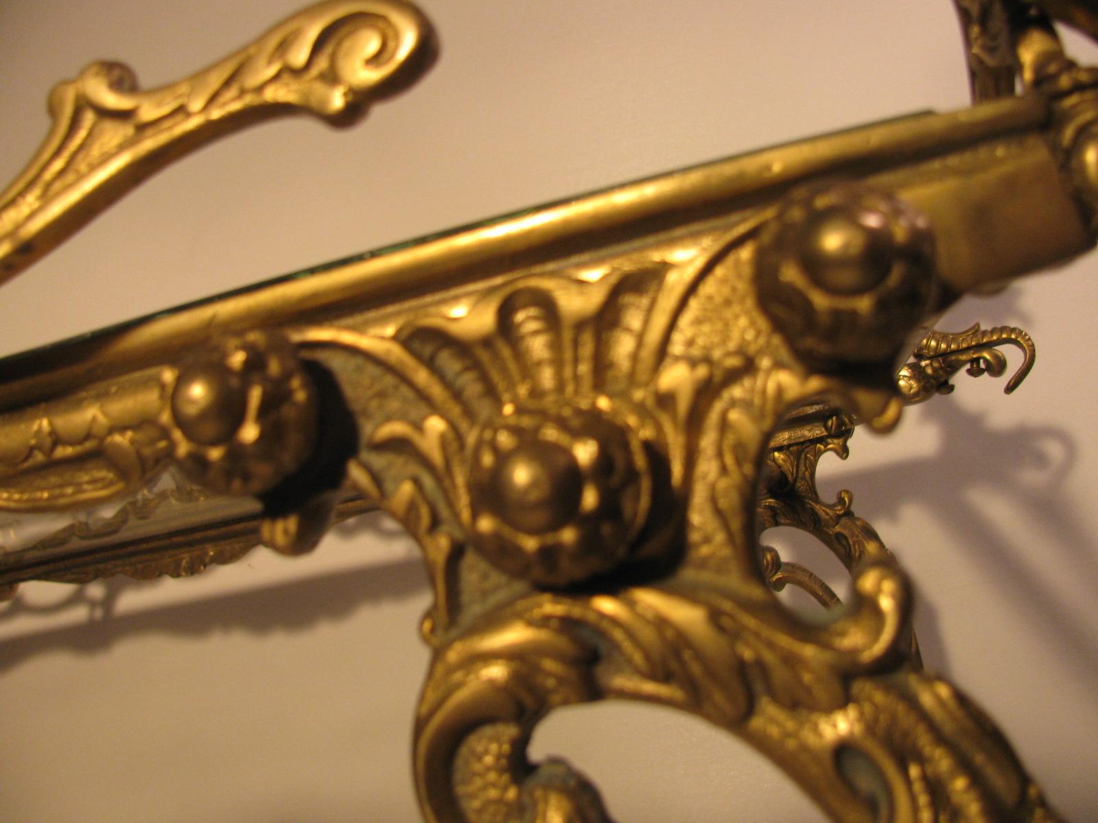 Midcentury Italian Brass Hollywood Regency Figural Bar Cart (Gegossen)
