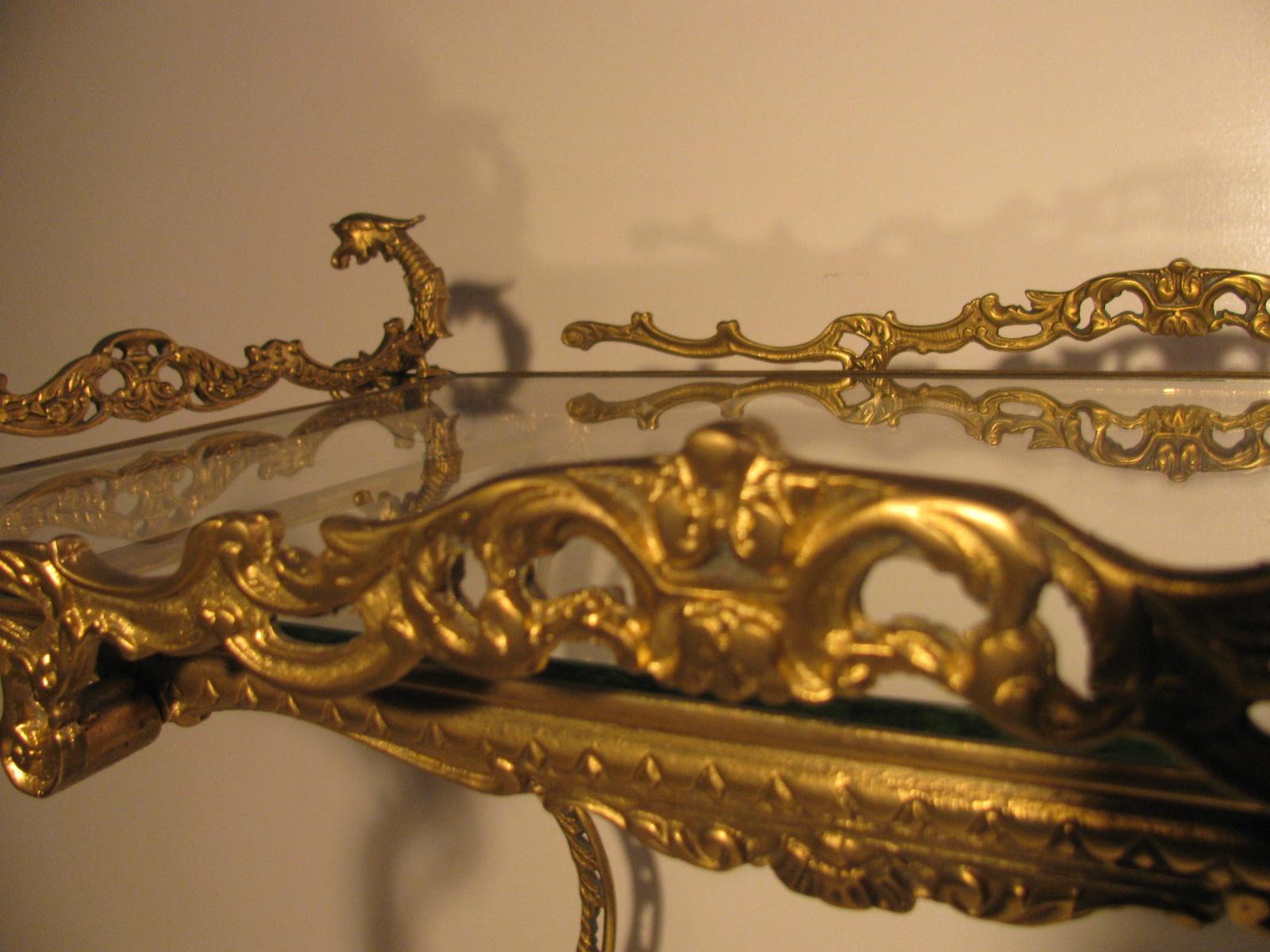 Midcentury Italian Brass Hollywood Regency Figural Bar Cart im Zustand „Gut“ in Port Jervis, NY