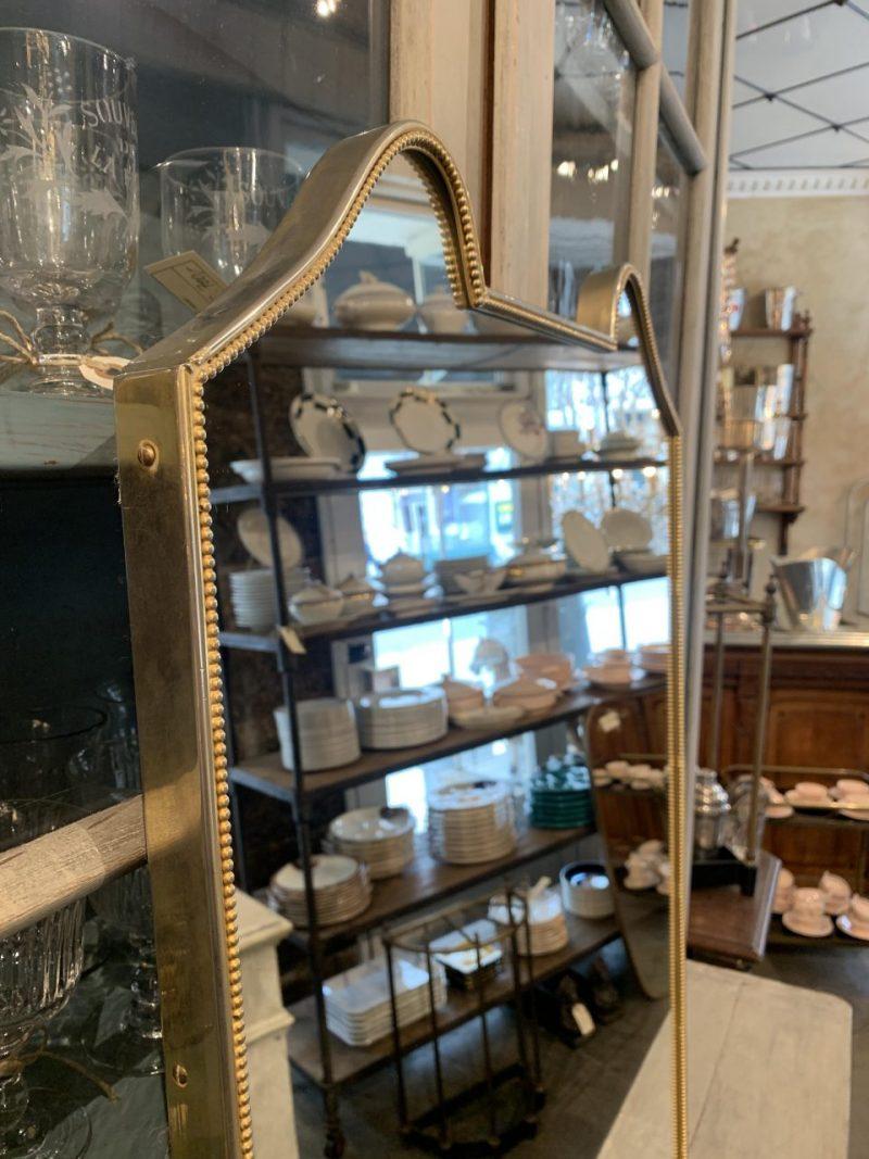 Midcentury Italian Brass Mirror-Eye Catching Frame For Sale 3