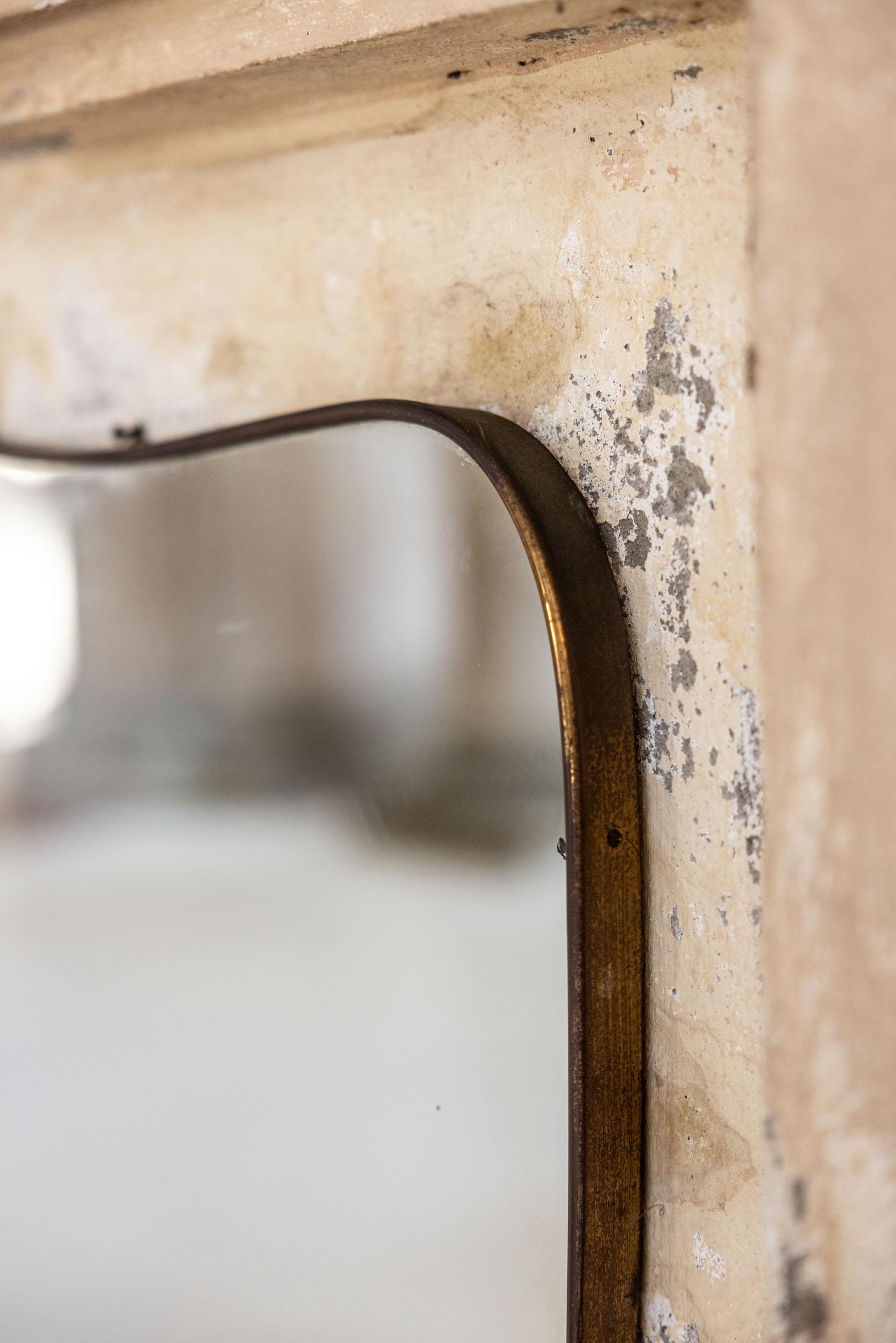 Miroir mural italien du milieu du siècle dernier attribué à Gio Ponti, Italie 1950 en vente 4