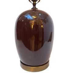 Midcentury Italian Brown Lamp