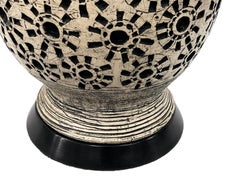 Lampe en céramique italienne du milieu du siècle