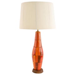 Midcentury Italian Ceramic Patchwork Lamp