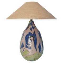 Midcentury Italian Ceramic Table Lamp