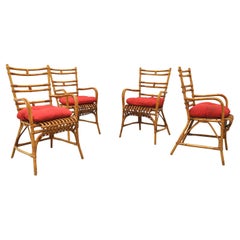 Midcentury Italian Chairs in Bambù, 1960s