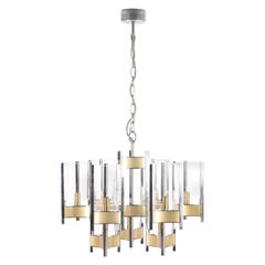 Midcentury Italian Chandelier Designed by Gaetano Sciolari, 1960s