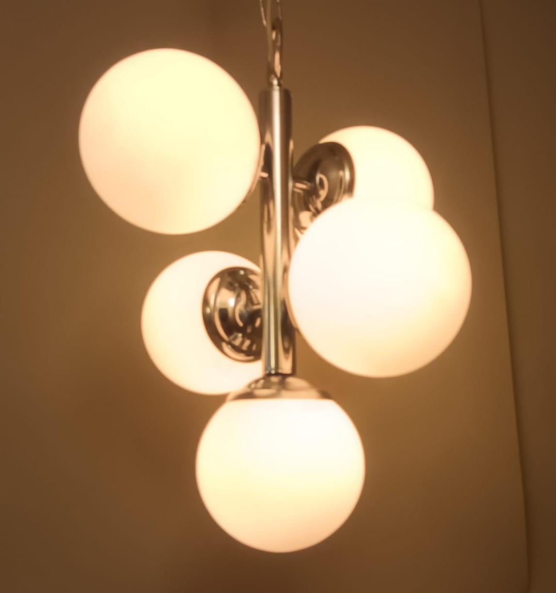 20th Century Midcentury Italian Chandelier For Sale