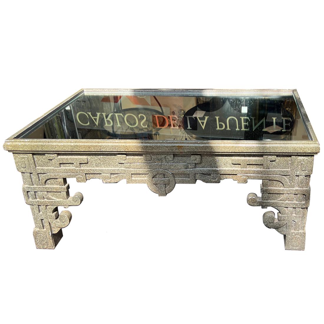 Table basse italienne peinte en 