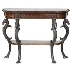 Vintage Midcentury Italian Decorative Console Table