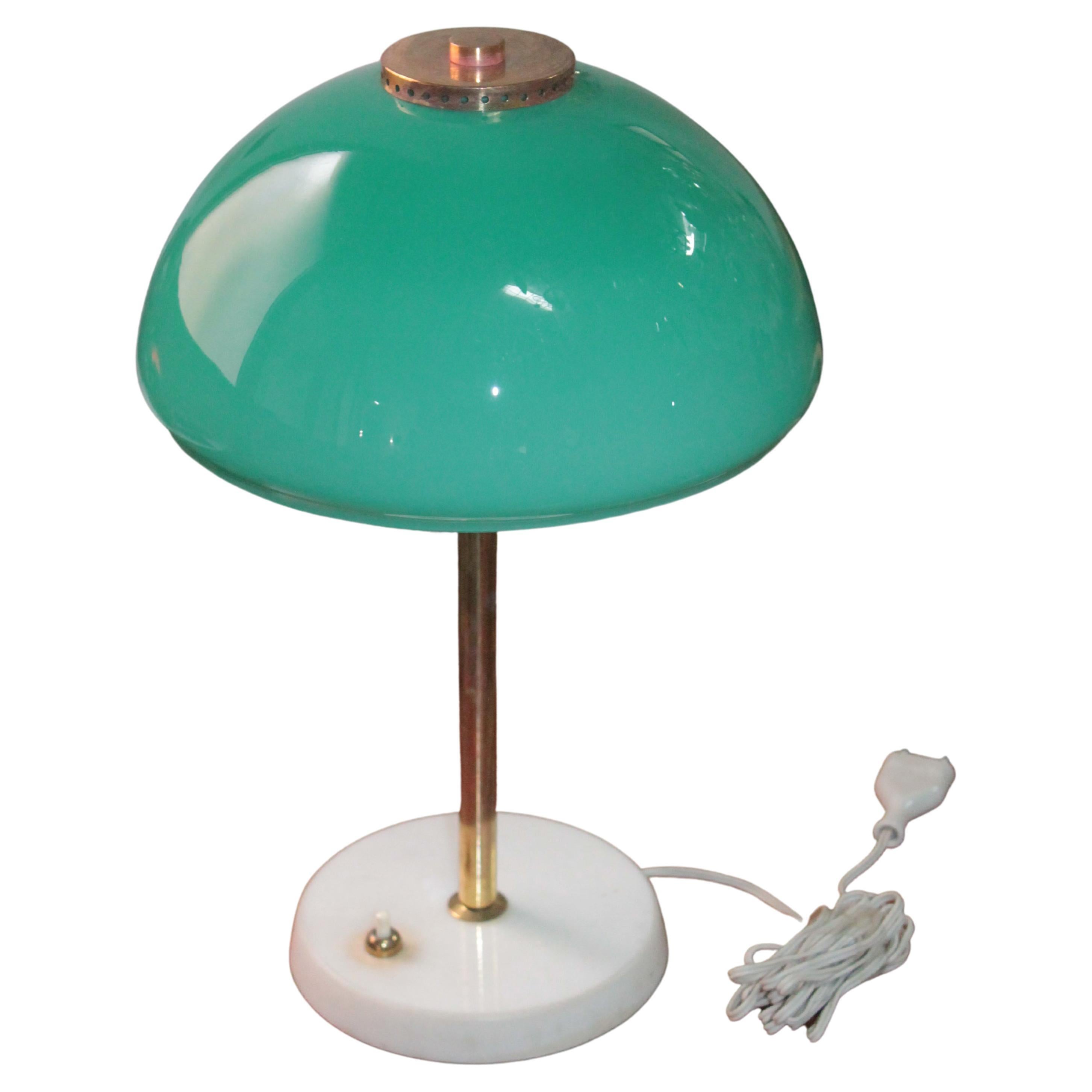 Midcentury Italian Desk Lamp By Stilux Milano Artglass