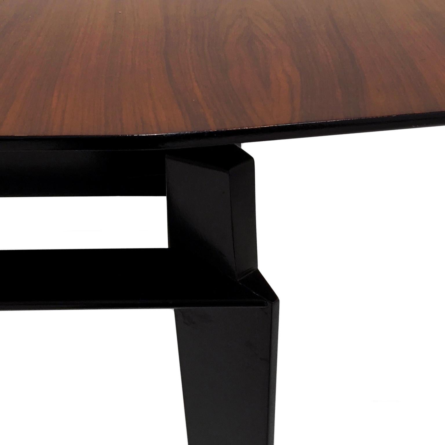 Midcentury Italian Extendable Rosewood Dining Table by Vittorio Dassi 1