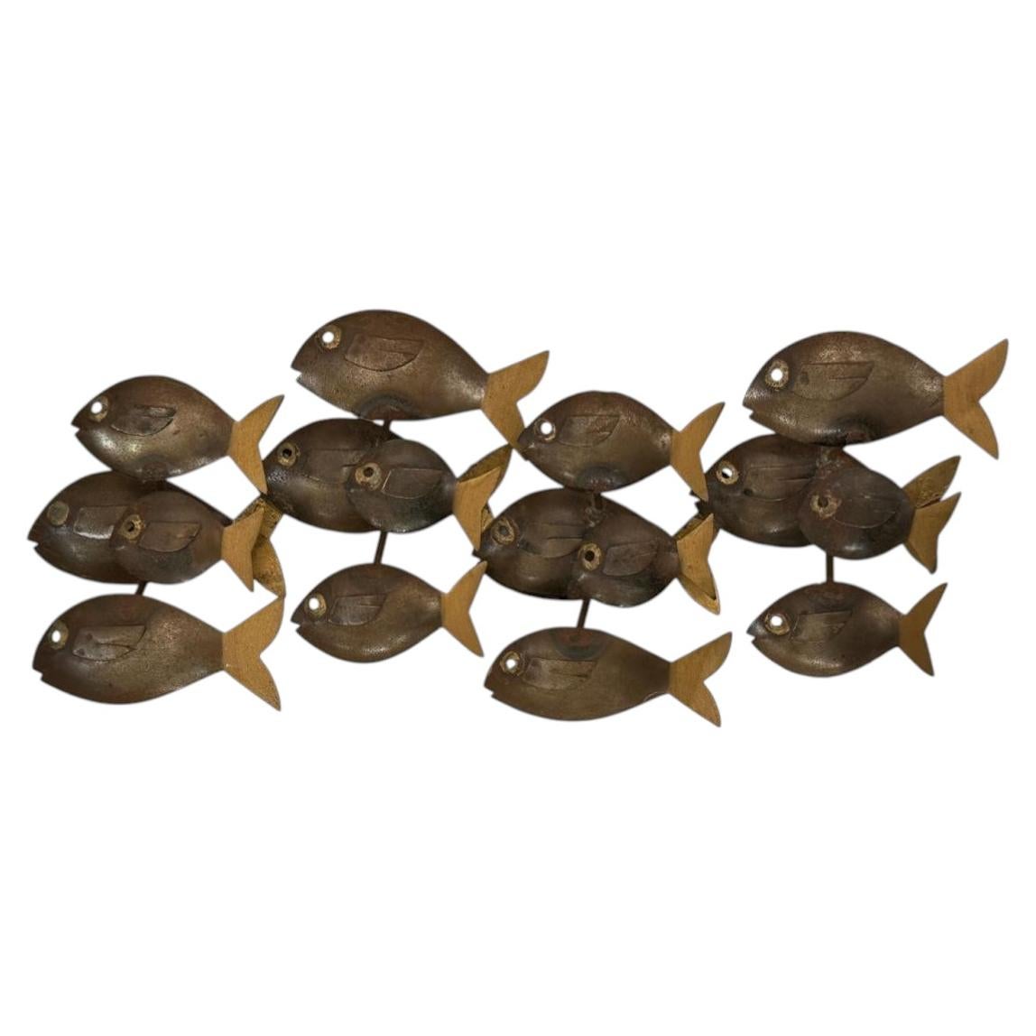 Décoration de poisson italienne du milieu du siècle