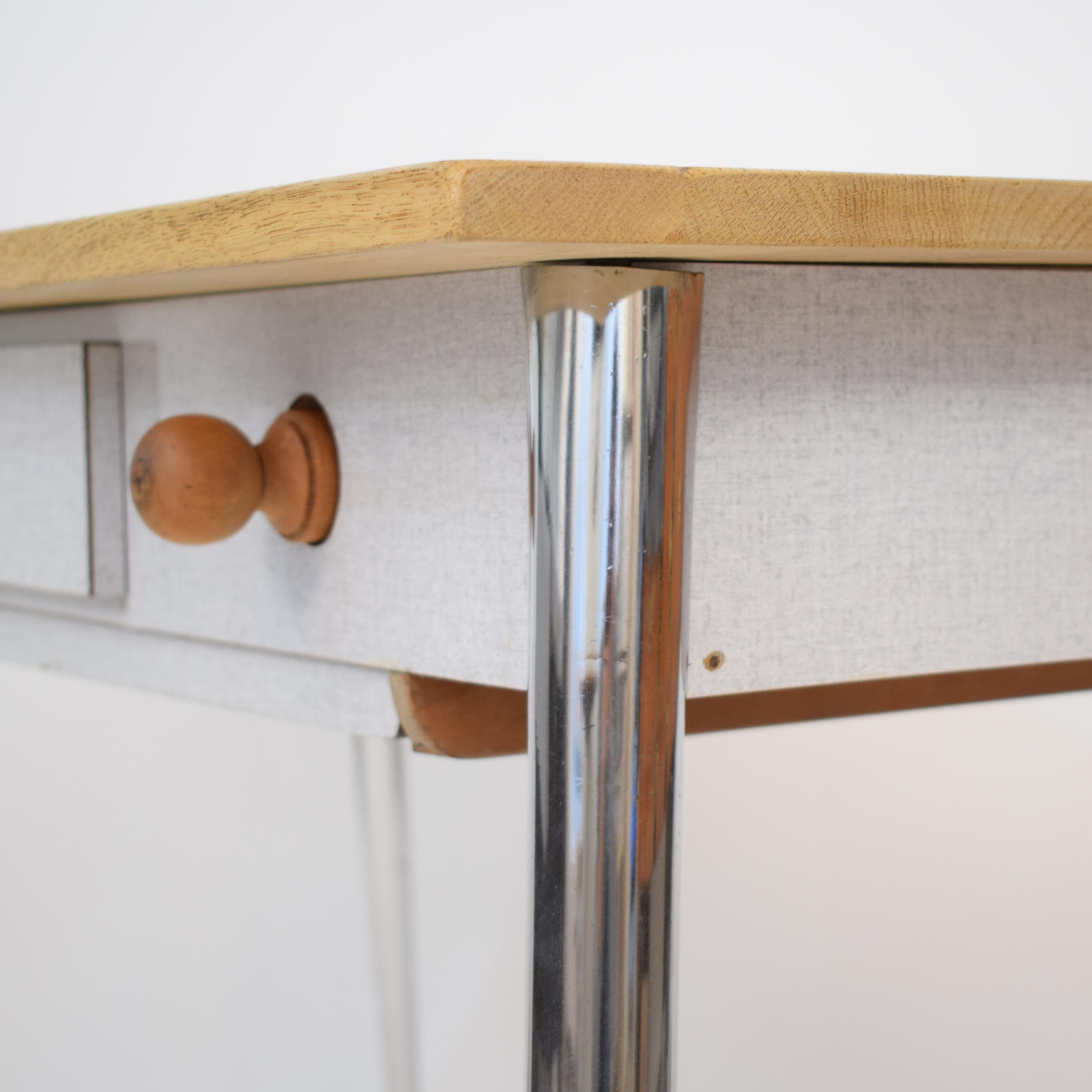 Midcentury Italian Formica Kitchen Pasta Table with Tapered Chrome Legs, 1950 8