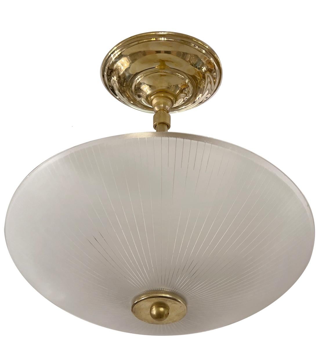 Italiano Apparecchio di illuminazione in vetro italiano del Medioevo in vendita