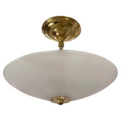 Apparecchio di illuminazione in vetro italiano del Medioevo