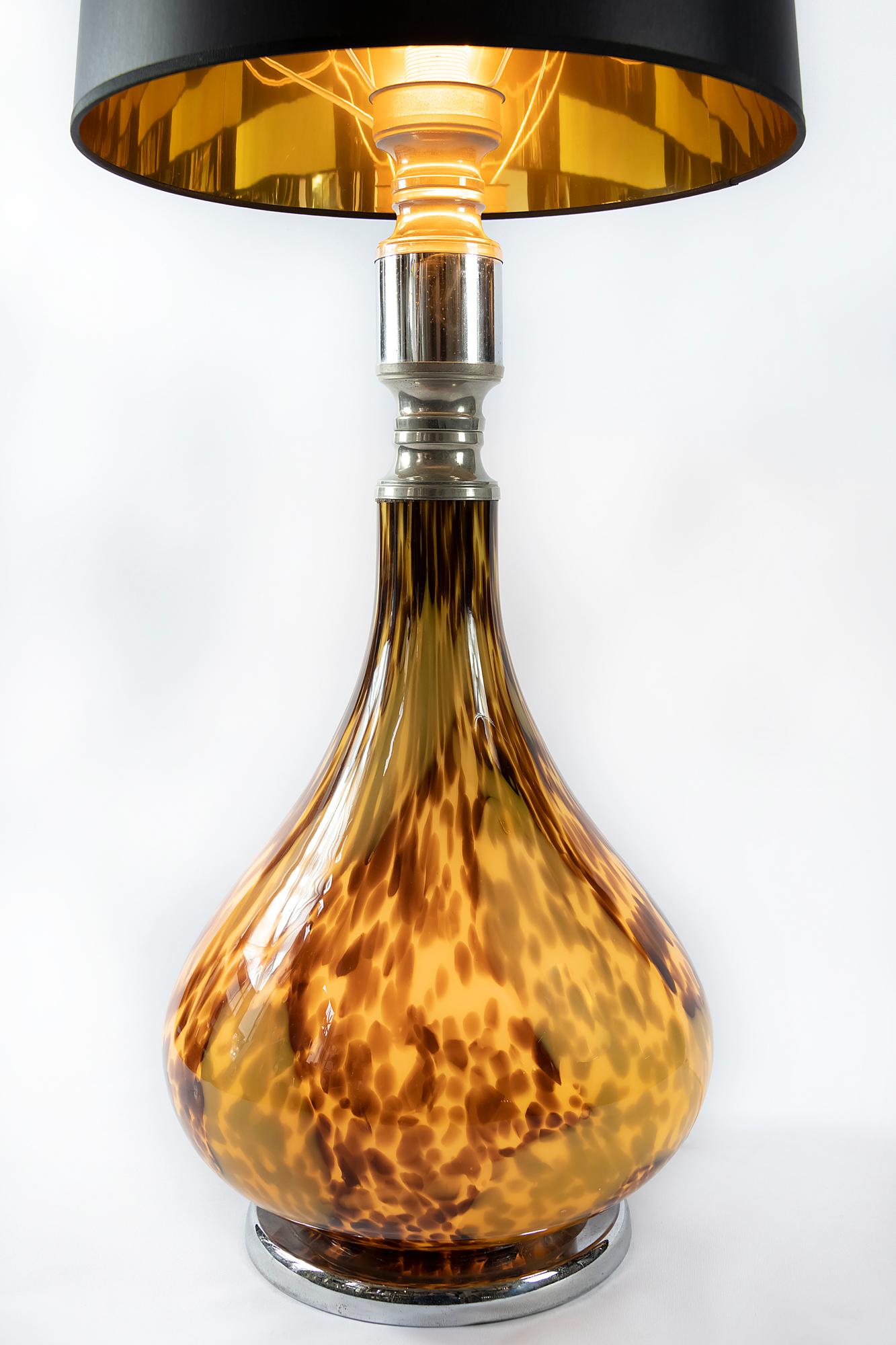 Mid-Century Modern Midcentury Italian Glass Table Lamp
