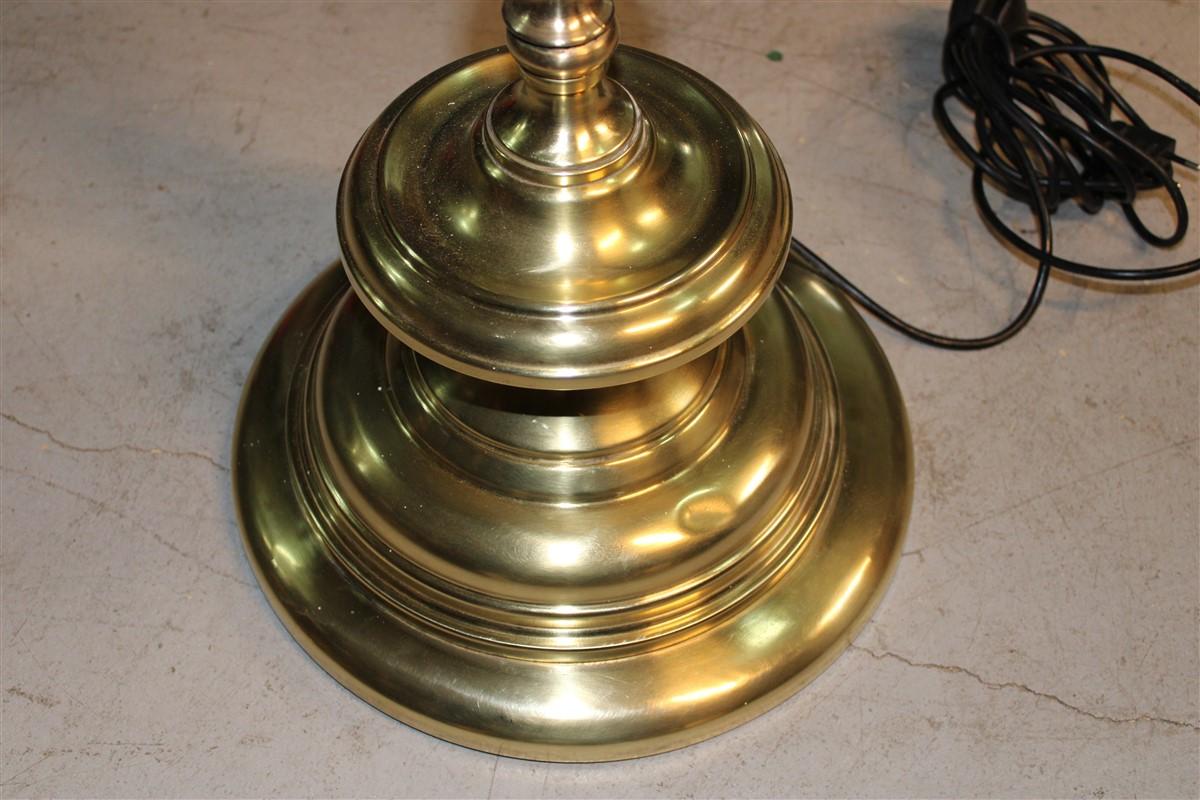 Midcentury Italian  solid  Brass Floor Lamp Adjustable in Height and Width For Sale 7