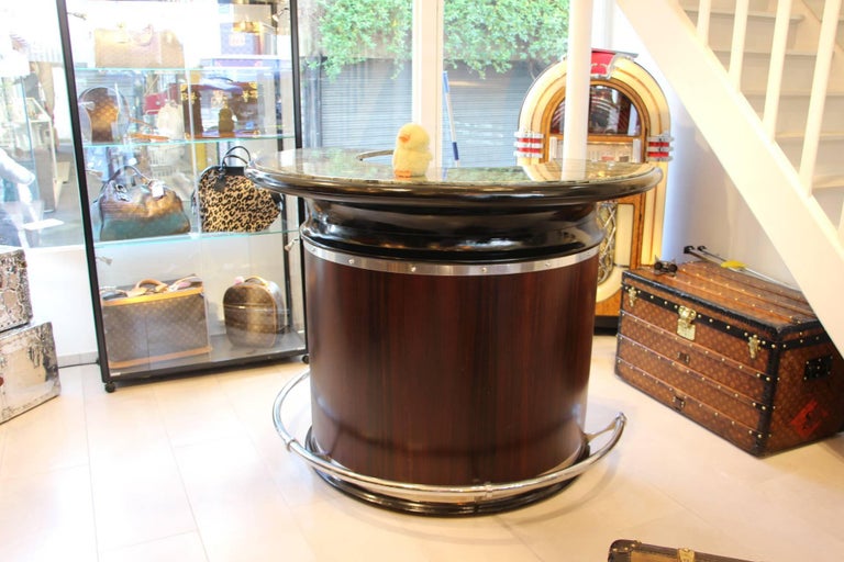 Midcentury Italian Half Moon Dry Bar Counter at 1stDibs