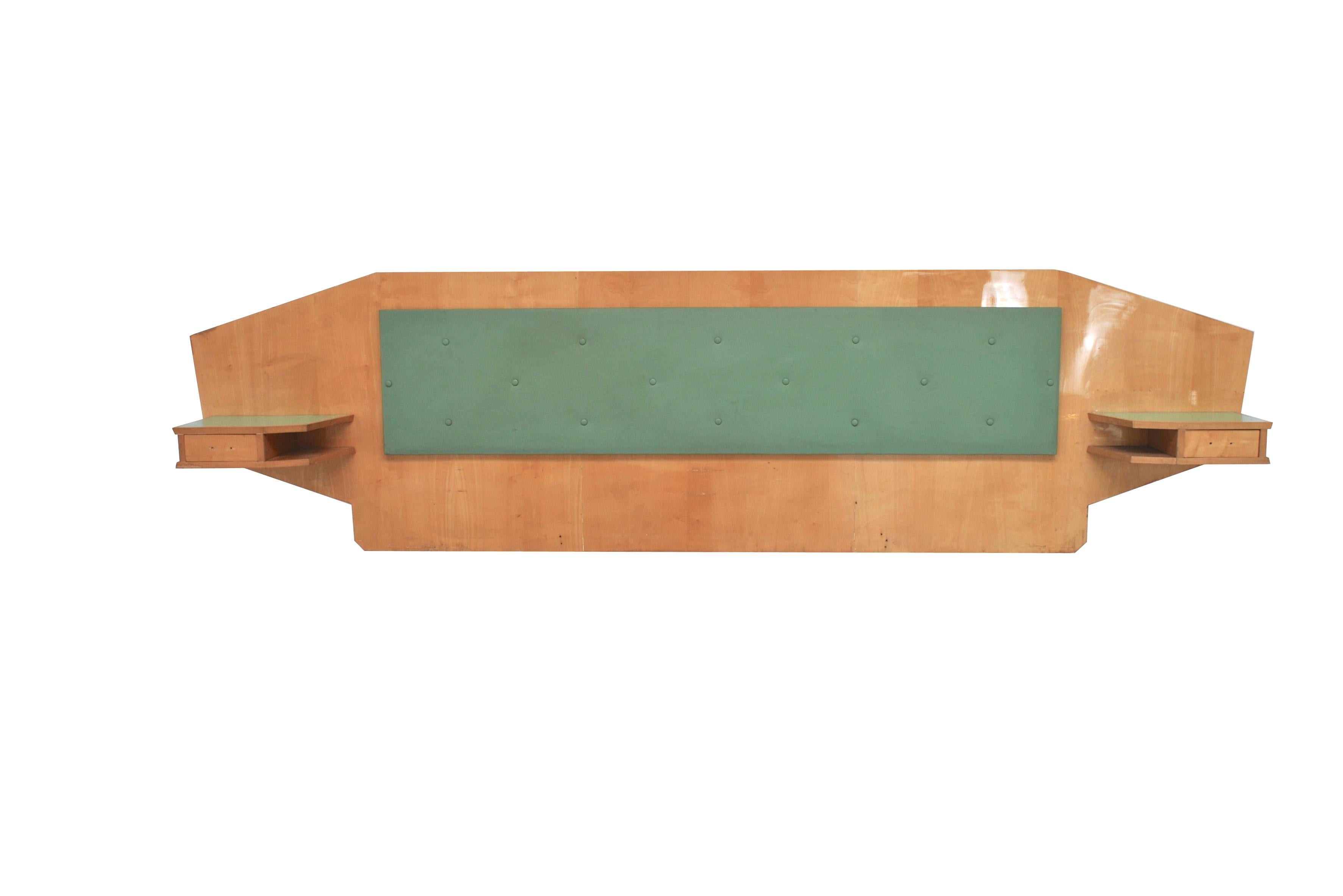 Midcentury Italian Headboard in Gio Ponti Style, 1960s In Good Condition In bari, IT