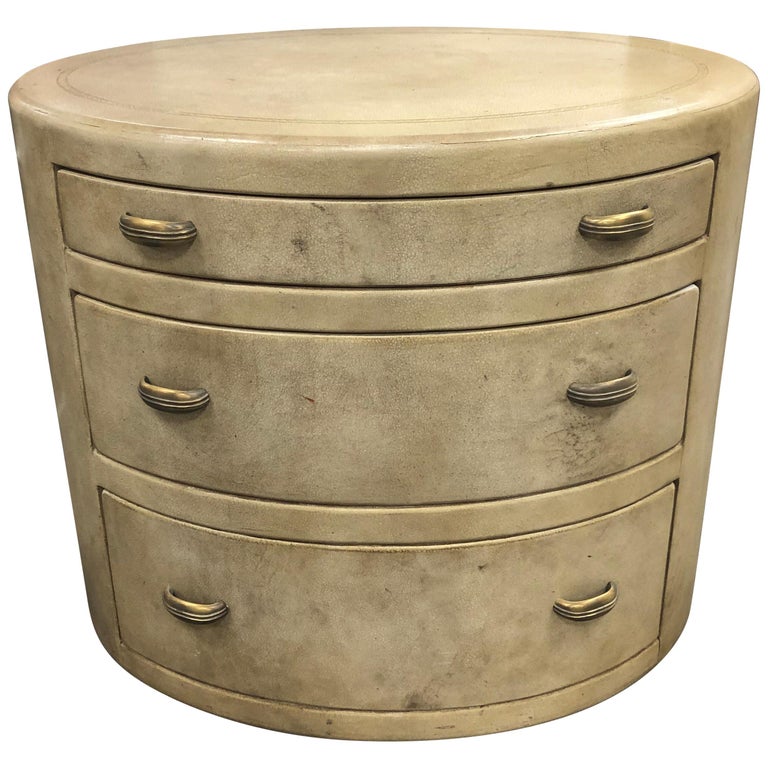 Midcentury Italian Leather Dresser at 1stDibs