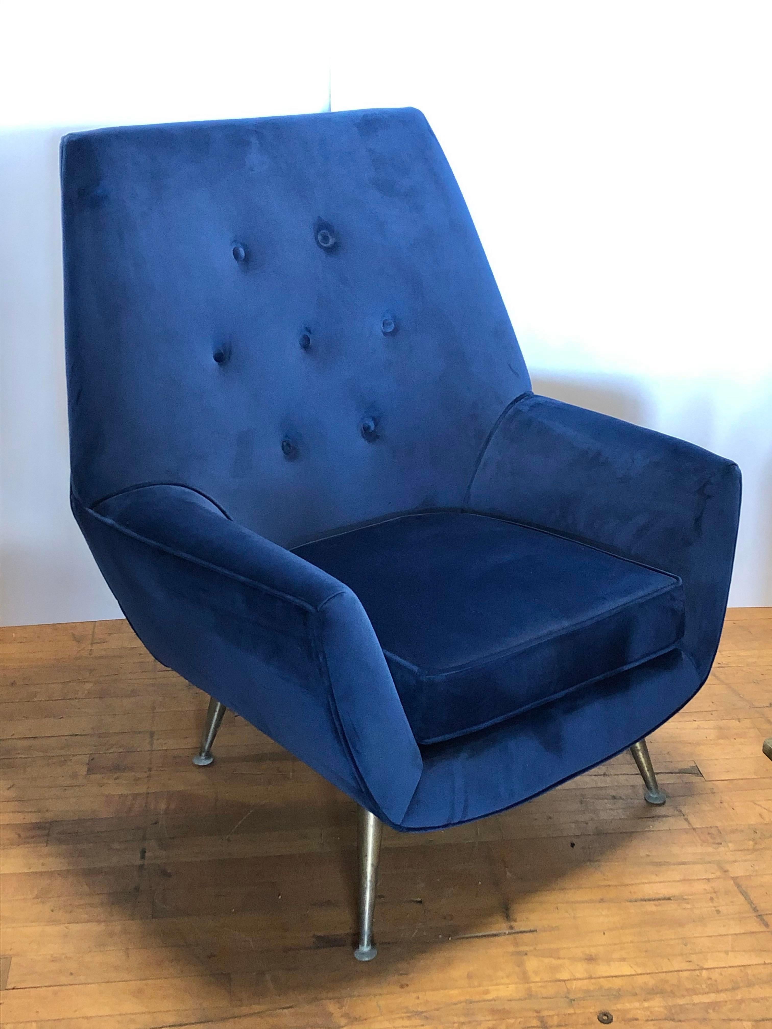 Midcentury Italian Lounge Chair In Good Condition In Chicago, IL