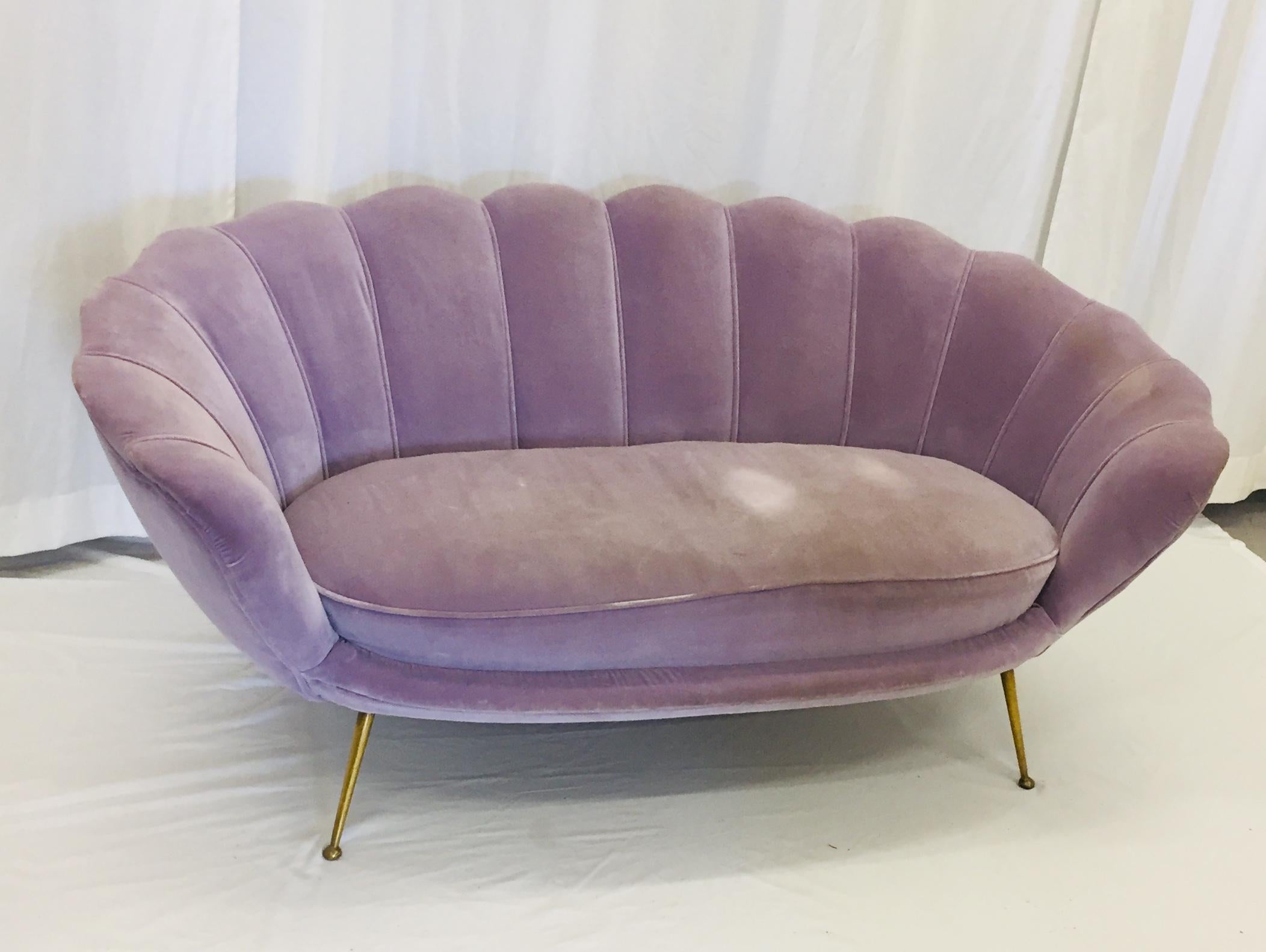 light purple sofa