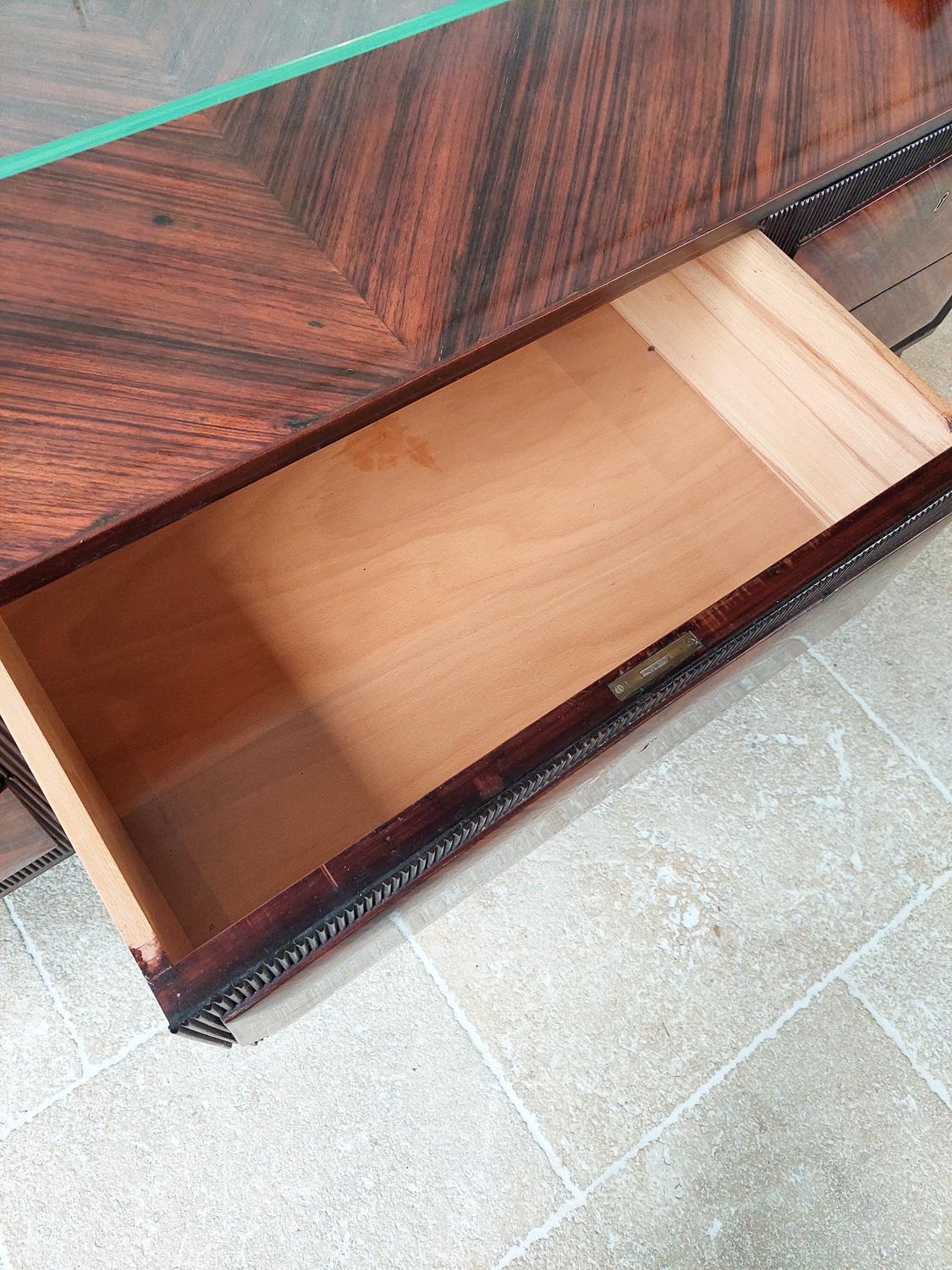Midcentury Italian Mahogany Sideboard by Osvaldo Borsani, 1950s 6