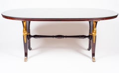 Midcentury Italian Mahogany Table in the Style of Paolo Buffa, 1950s