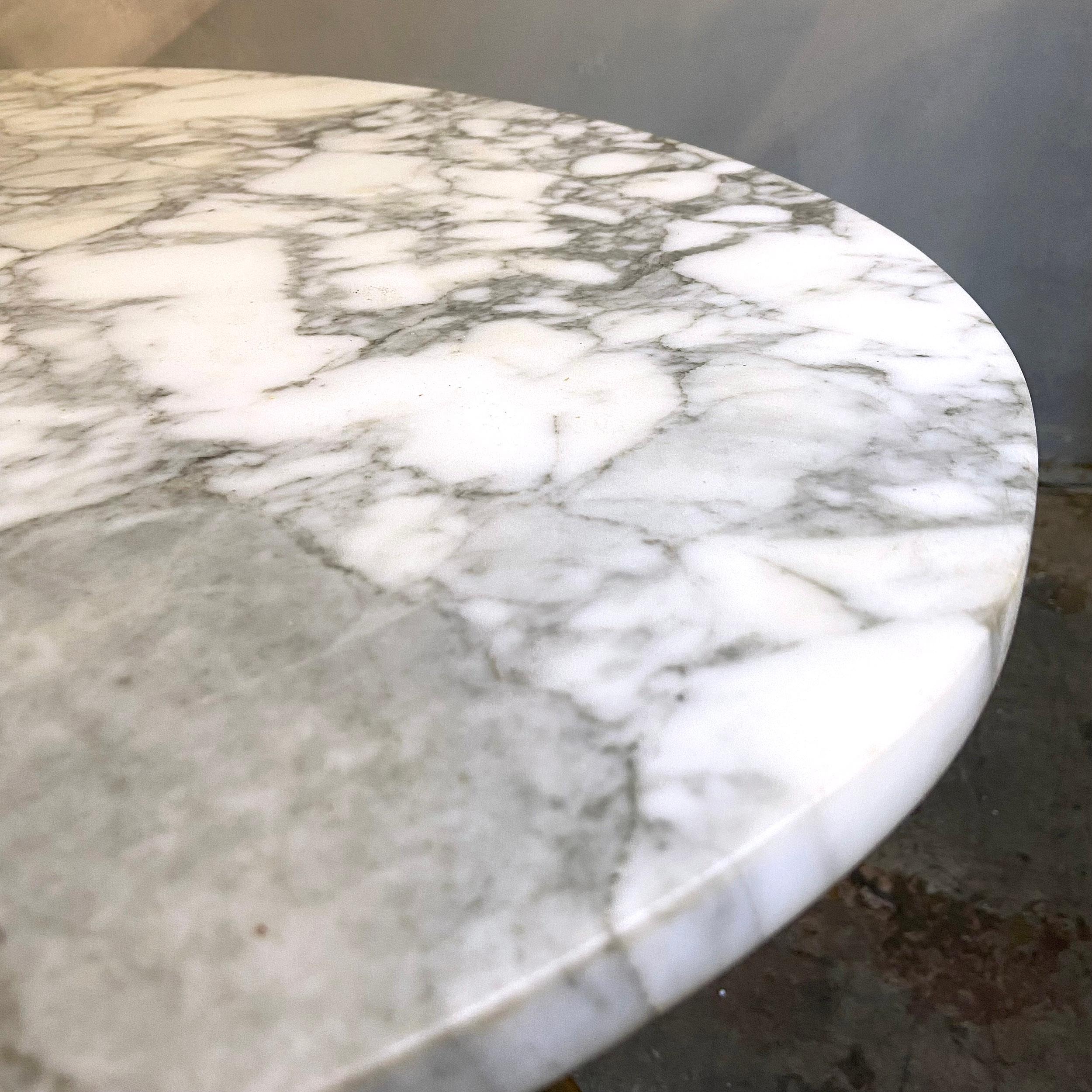 Mid-Century Italian Marble and Brass Coffee Table 7