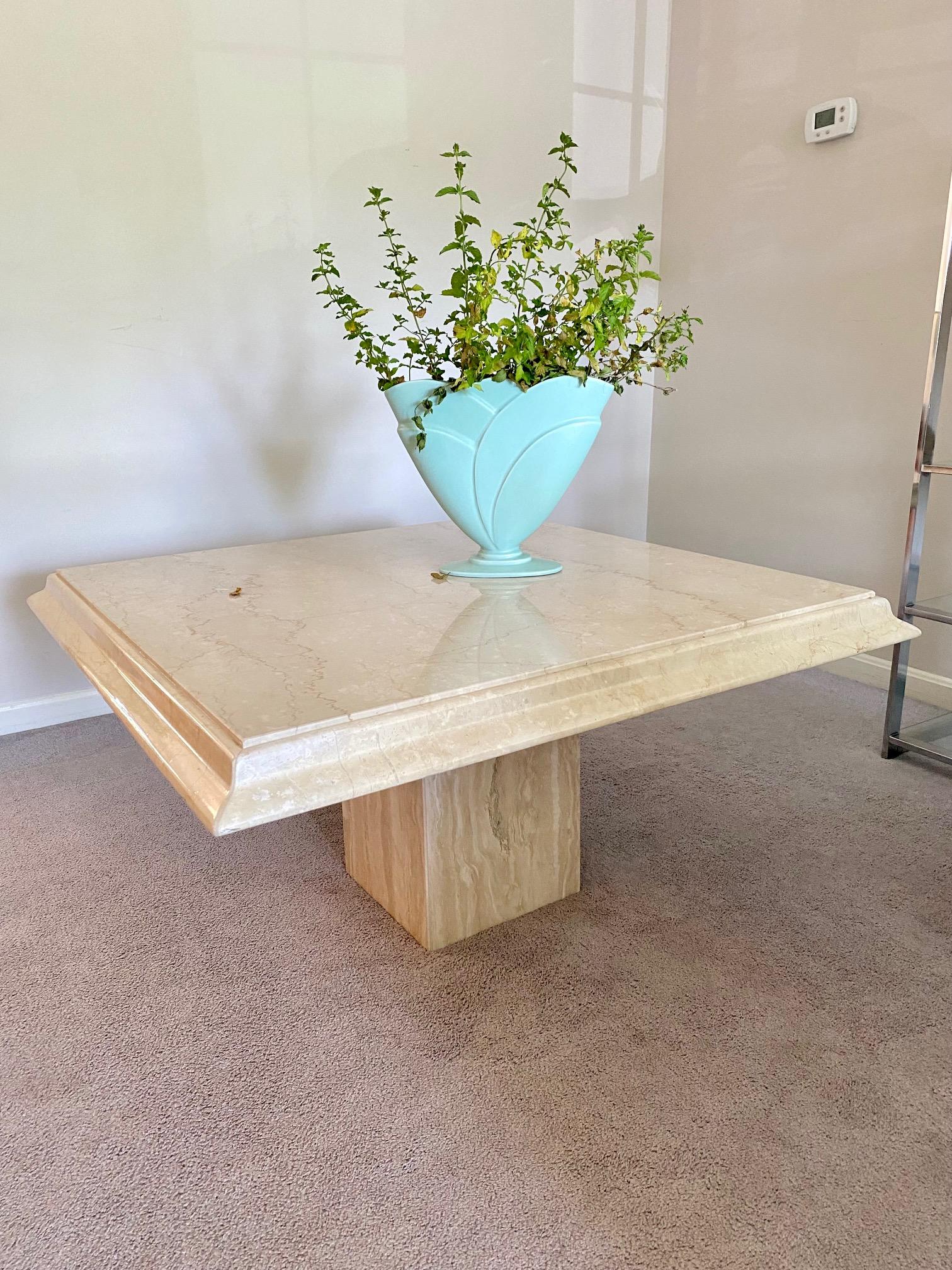 Mid-Century Italian Marble Coffee Cocktail Table For Sale 3