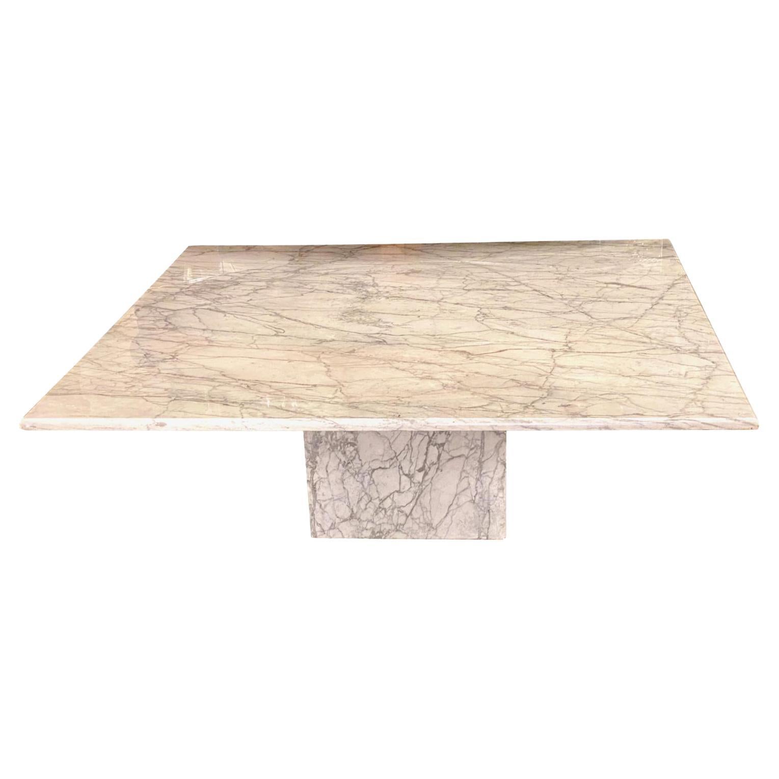 Table basse en marbre italienne du milieu du siècle