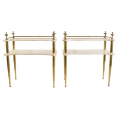 Midcentury Italian Marble Nightstands