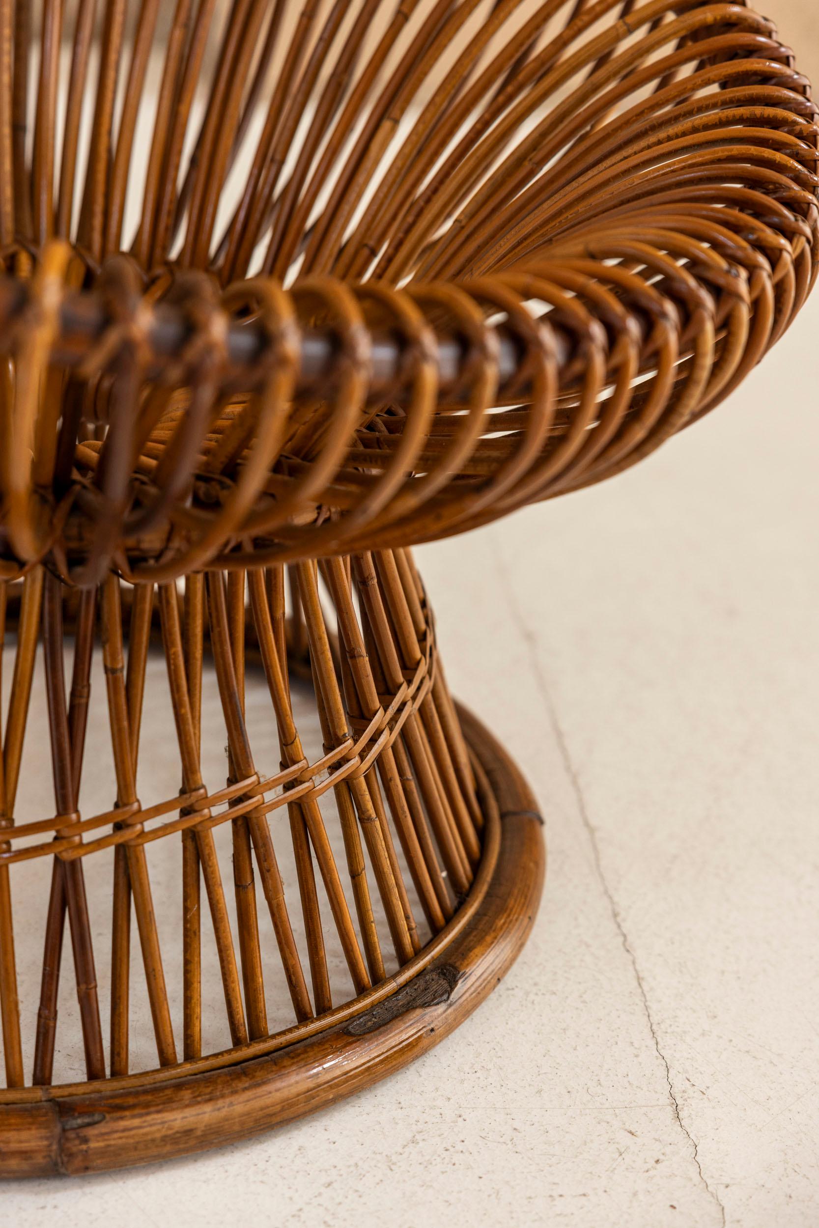 Poltrone in rattan 
