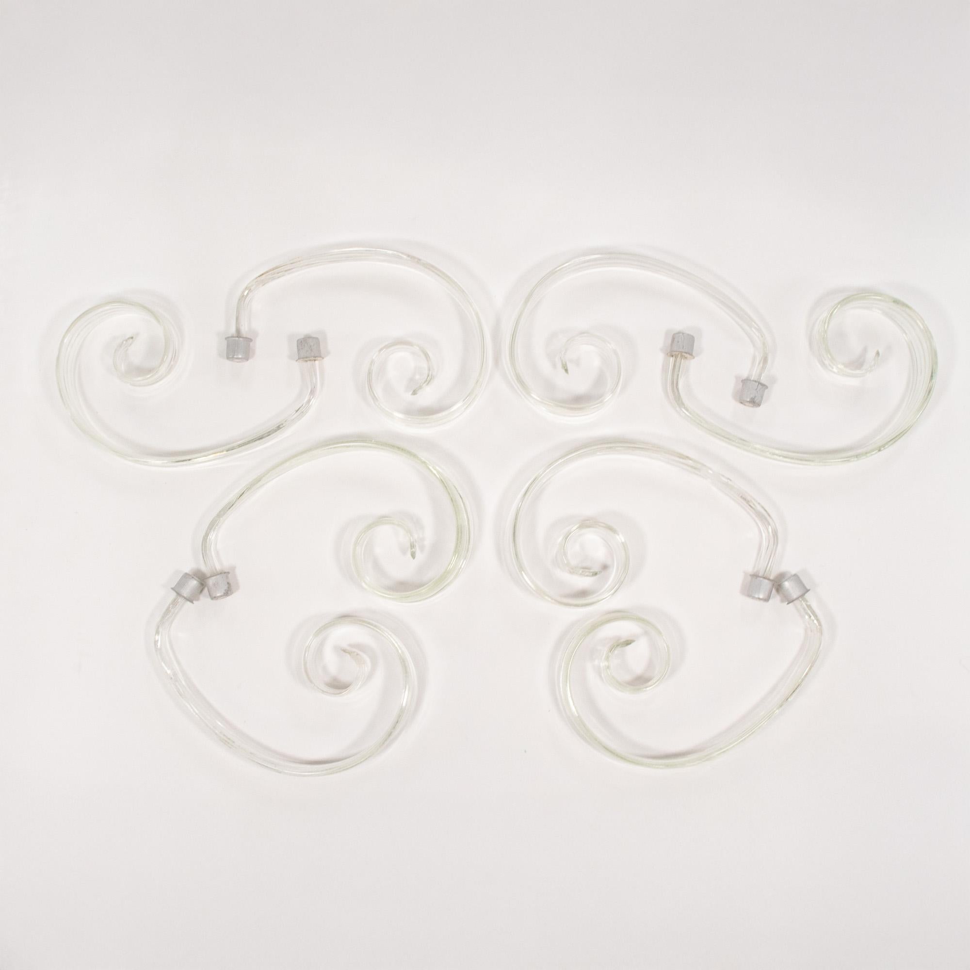 Lampadario di Murano della metà del secolo, di ispirazione Martinuzzi, Pulegoso e Lattimo in vendita 9