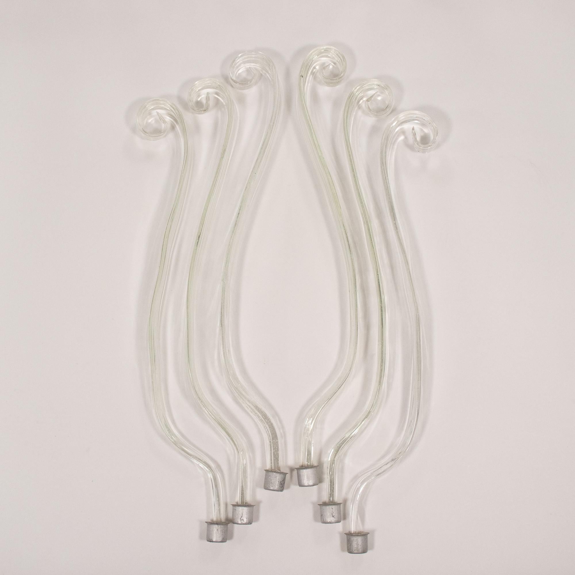 Lampadario di Murano della metà del secolo, di ispirazione Martinuzzi, Pulegoso e Lattimo in vendita 10