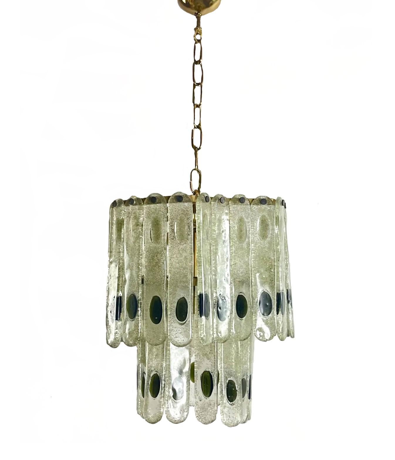 Italiano Lampadario in vetro di Murano della metà del secolo scorso in vendita