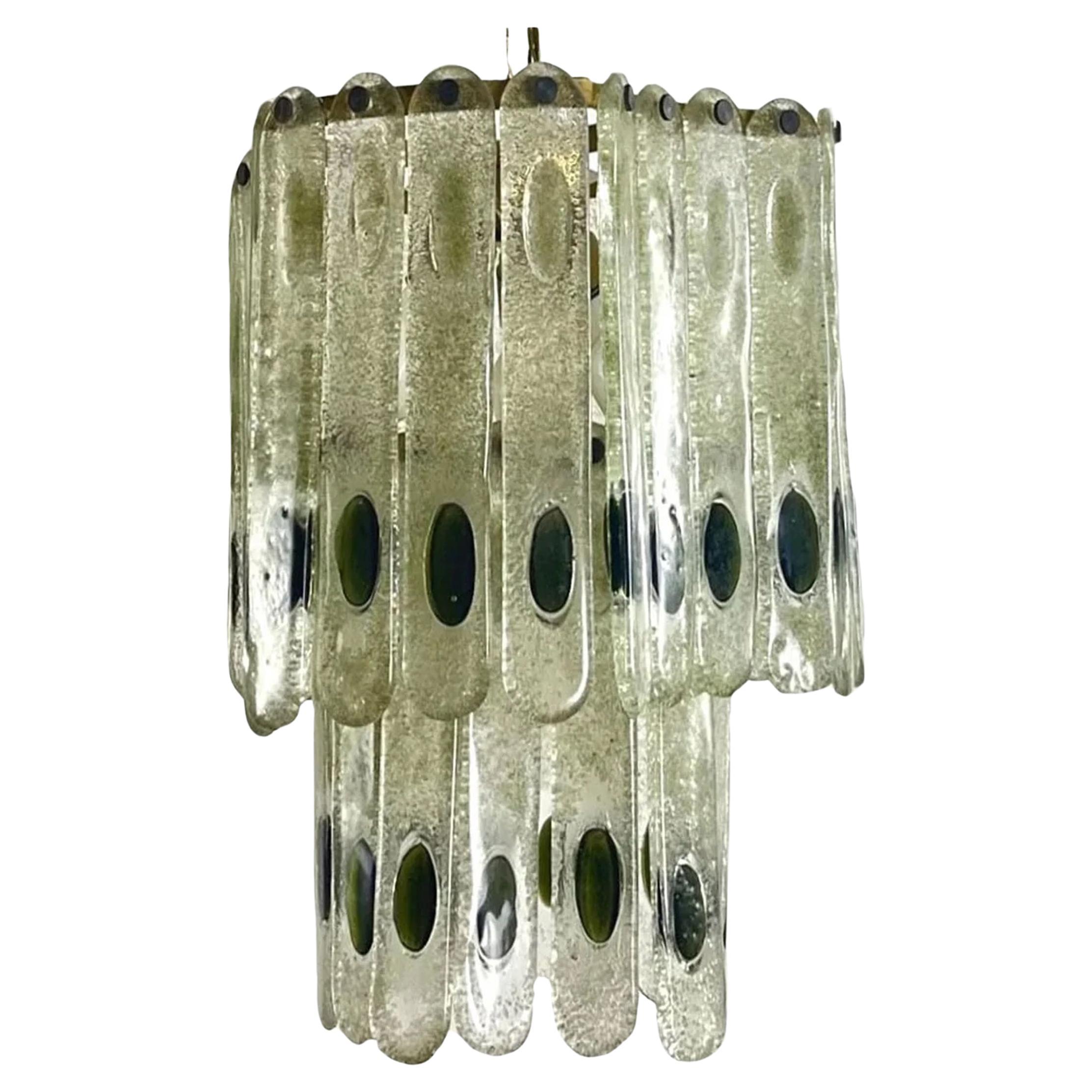 Lampadario in vetro di Murano della metà del secolo scorso in vendita