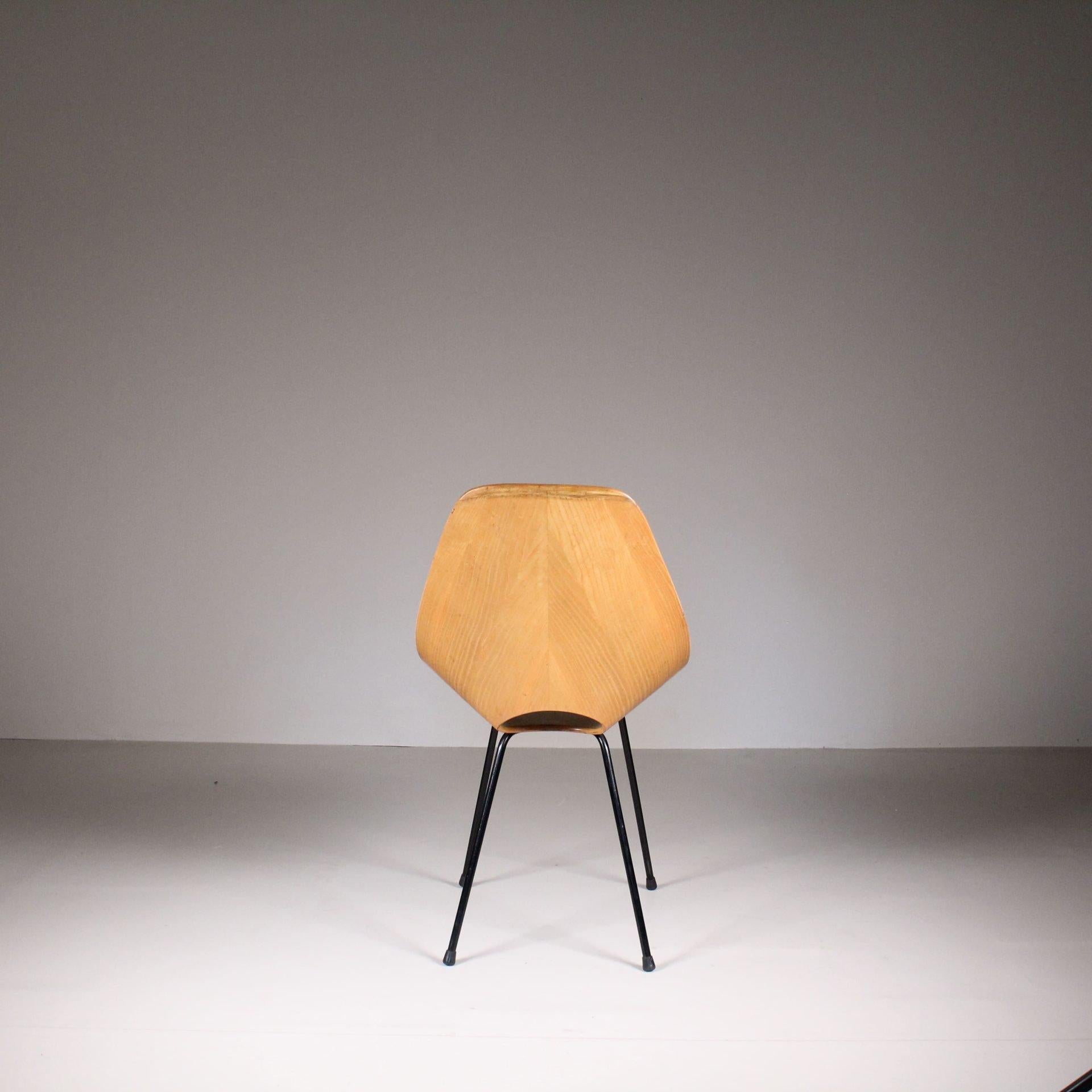 Chaise Medea d'Italie du milieu du siècle dernier par Vittorio Nobili, lot de 3 Bon état - En vente à Milano, Lombardia