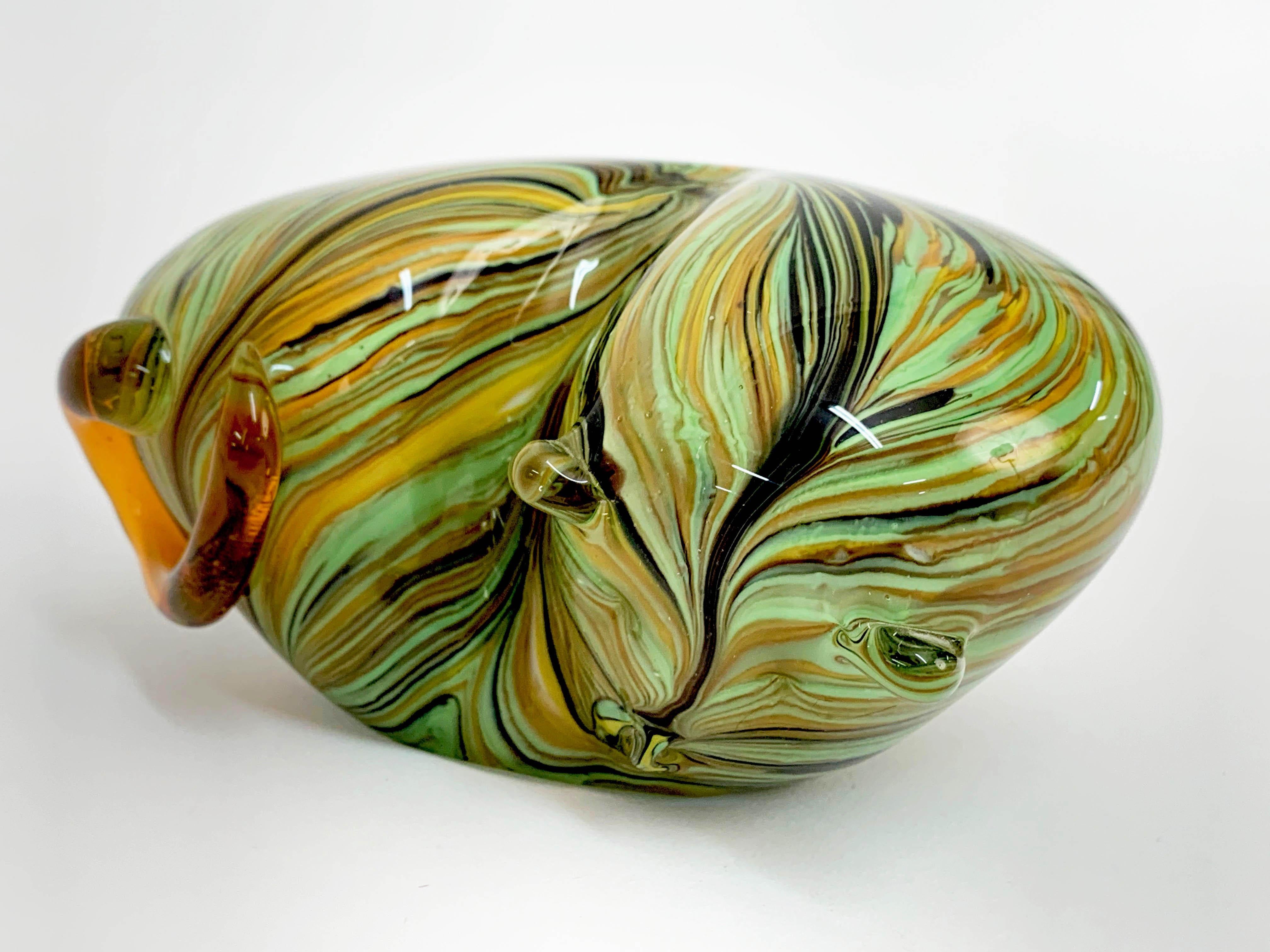 Midcentury Italian Multicolored Murano Glass 